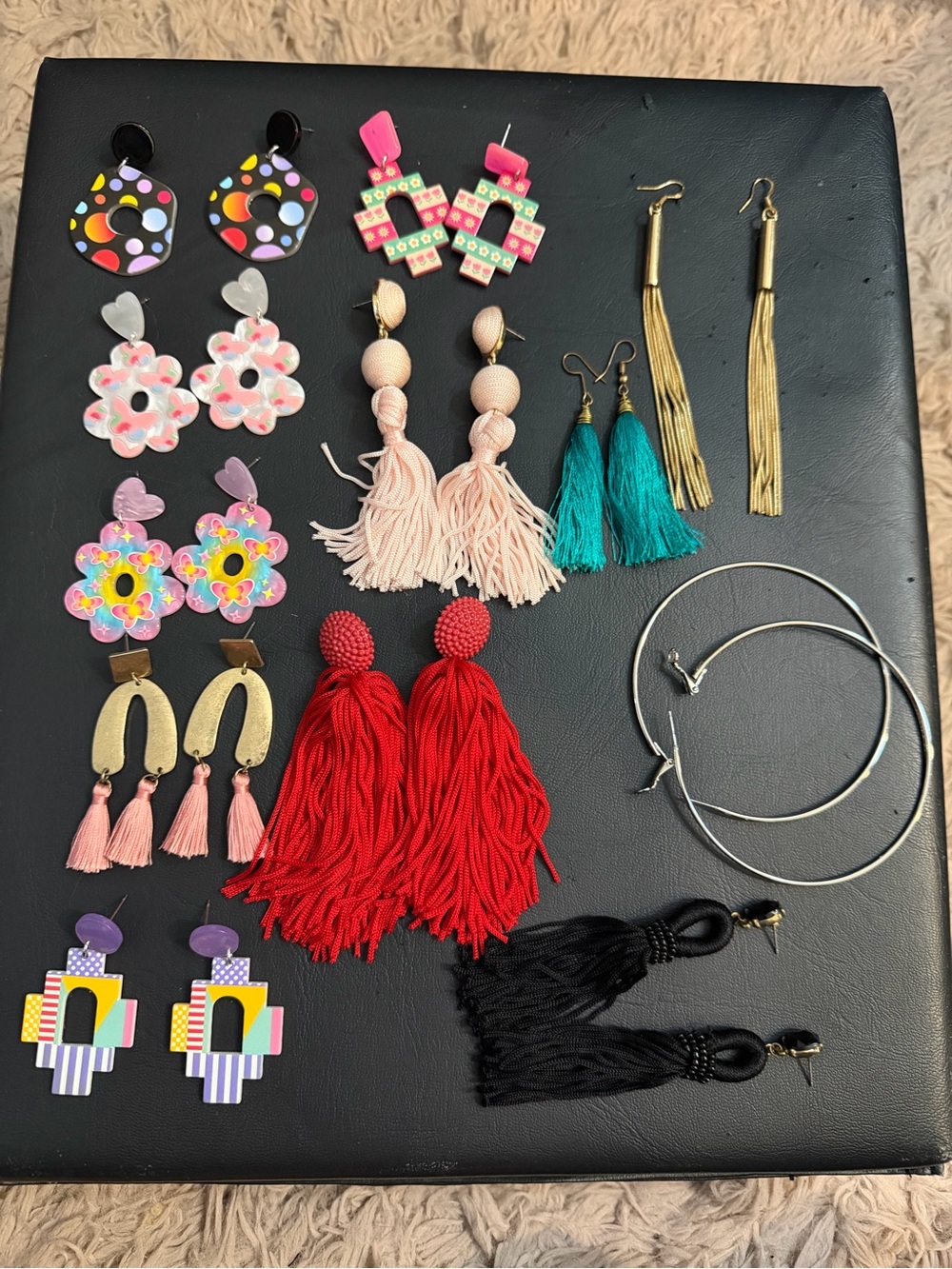 Vibrant variety Statement Earrings - Unbranded